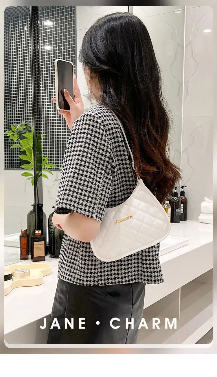 Black Embroidered Armpit Bag for Women 2022 — feature 2