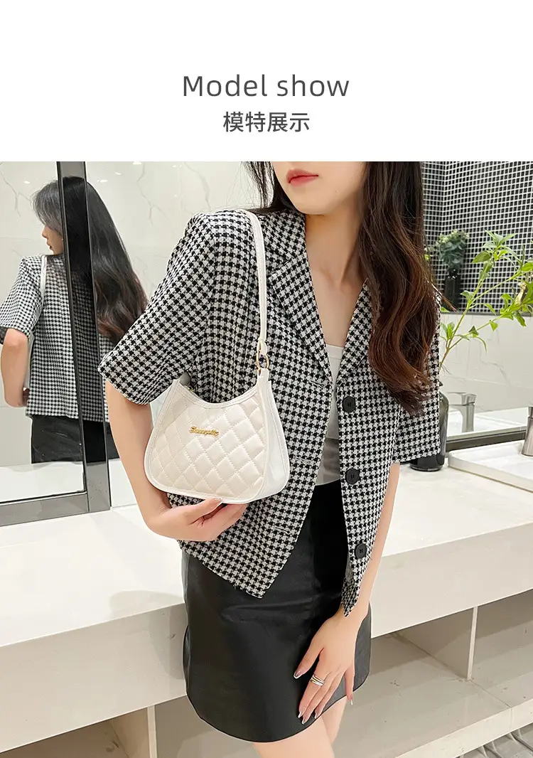 Black Embroidered Armpit Bag for Women 2022 — feature 7