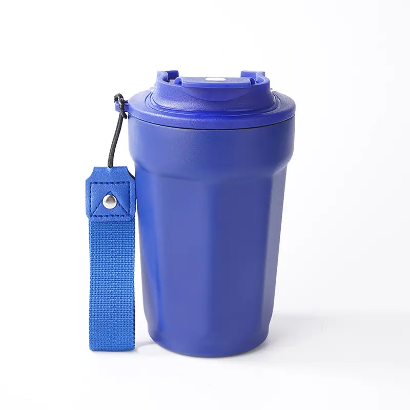 Digital Temperature Coffee Thermos Cup Green 14cm