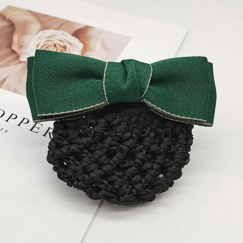Blue Bow Hairpin for Women with Soft Cotton Base - Image 4