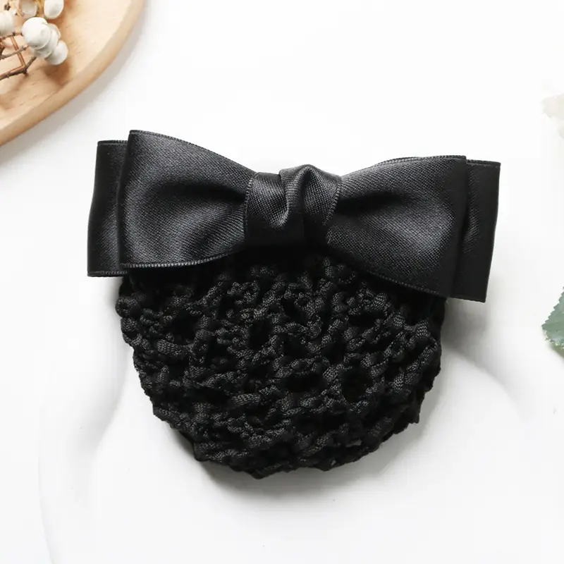 Blue Bow Hairpin for Women with Soft Cotton Base - Image 5