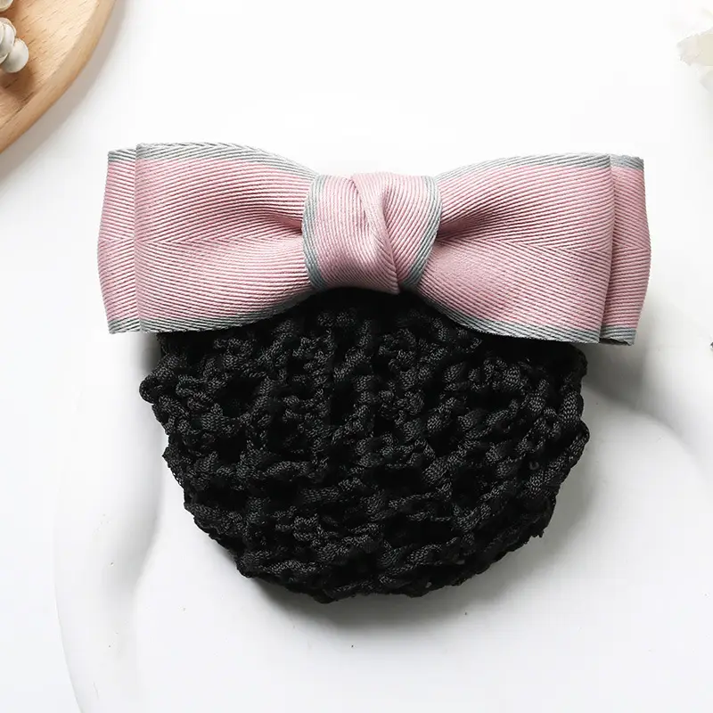 Blue Bow Hairpin for Women with Soft Cotton Base - Image 9