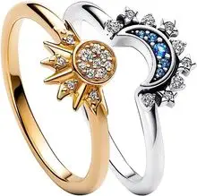 Gold Geometric Opal Bamboo Ring Adjustable Women — feature 5