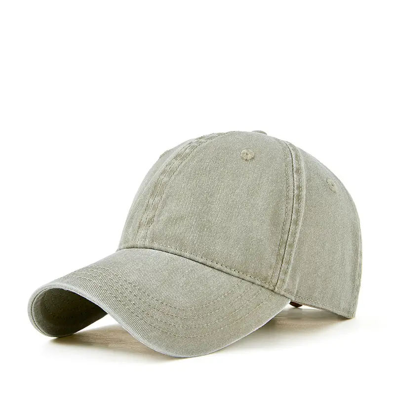Men Washed Cotton Peaked Cap Retro Colors - Image 5