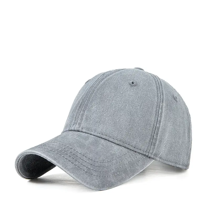 Men Washed Cotton Peaked Cap Retro Colors - Image 6