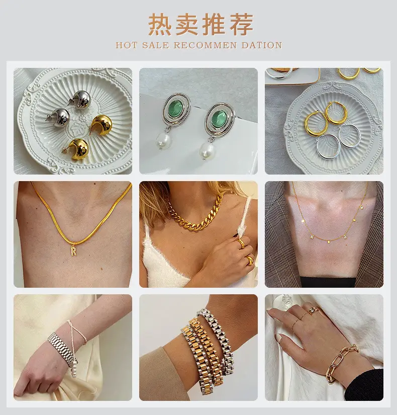Titanium Steel Bare Body Earrings Gold Silver — feature 2