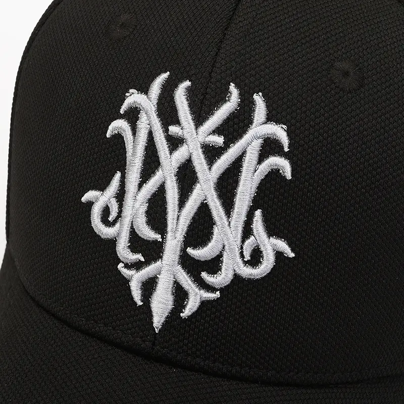 Men's Black Embroidered Baseball Cap with Anti-Tide Design - Image 6