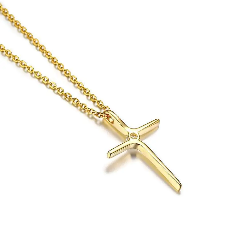 Minimalist Gold Diamond Necklace for Women - Image 4