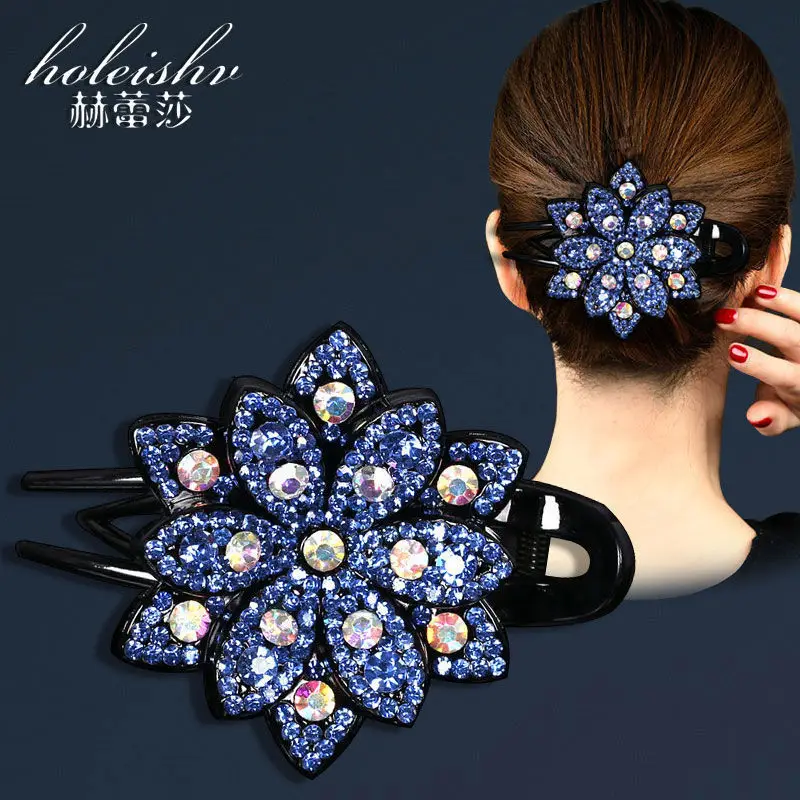 Large Rhinestone Hair Clip for Women - Image 11