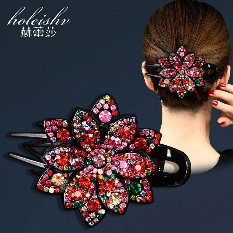 Large Rhinestone Hair Clip for Women - Image 3