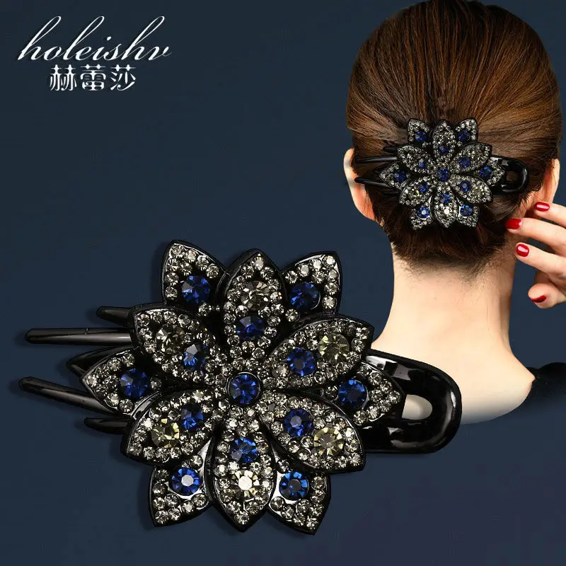 Large Rhinestone Hair Clip for Women - Image 4