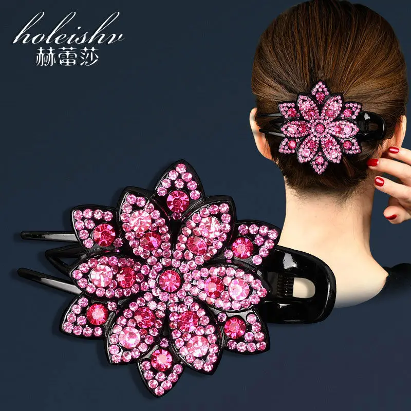 Large Rhinestone Hair Clip for Women - Image 5