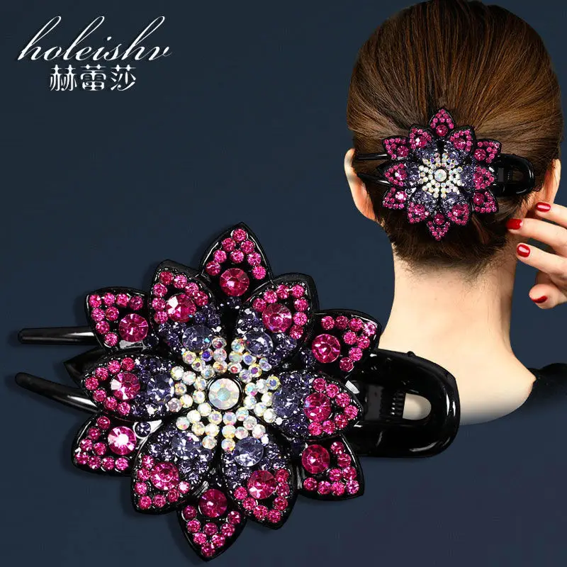 Large Rhinestone Hair Clip for Women - Image 7