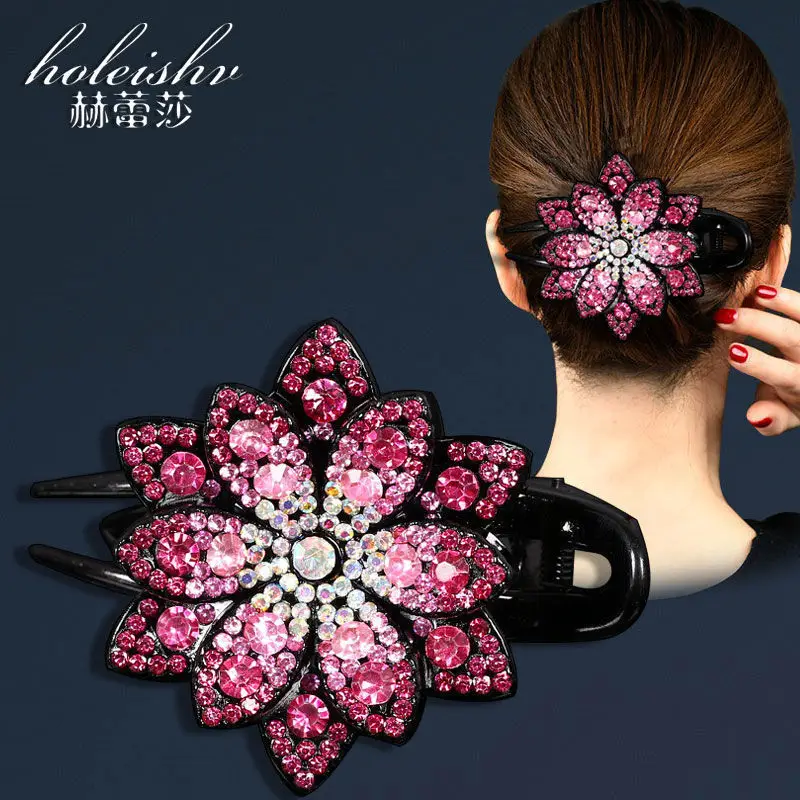 Large Rhinestone Hair Clip for Women - Image 8