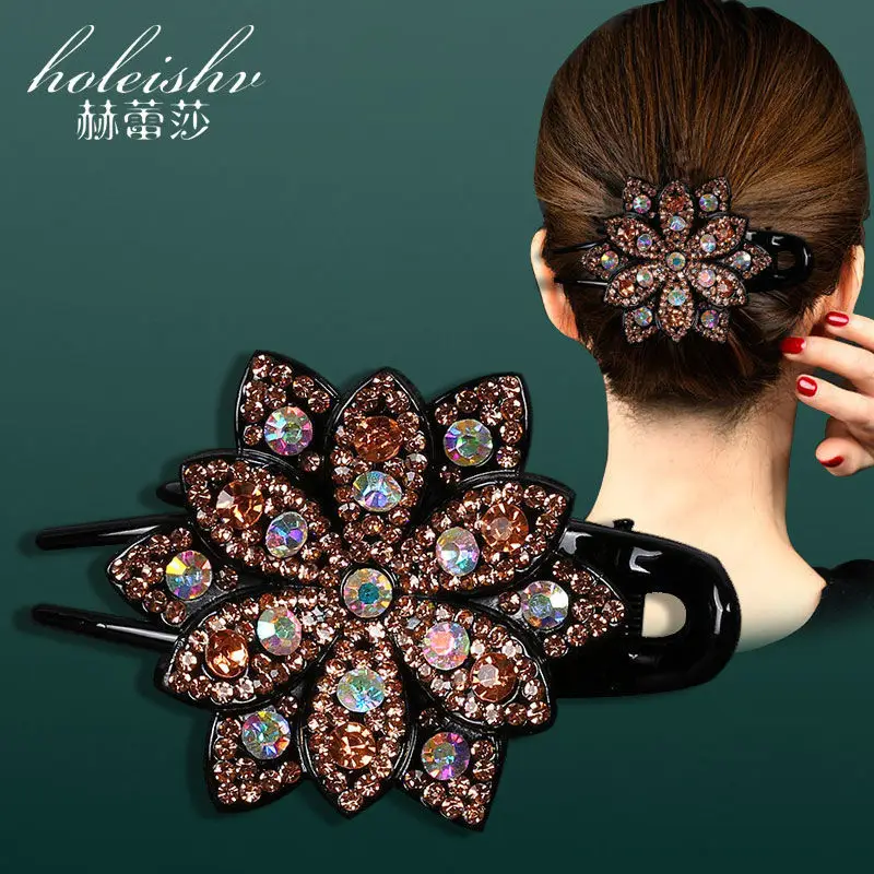 Large Rhinestone Hair Clip for Women - Image 9