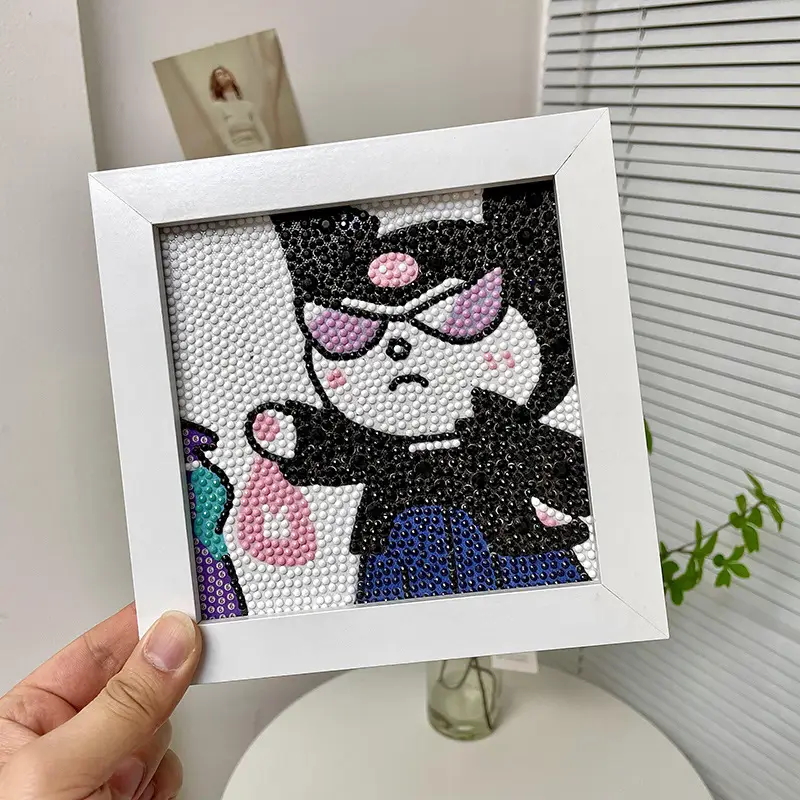 Full Diamond Kulomi Cartoon Sticker Frame DIY Art