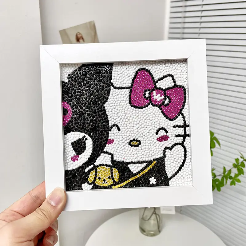 Full Diamond Kulomi Cartoon Sticker Frame DIY Art