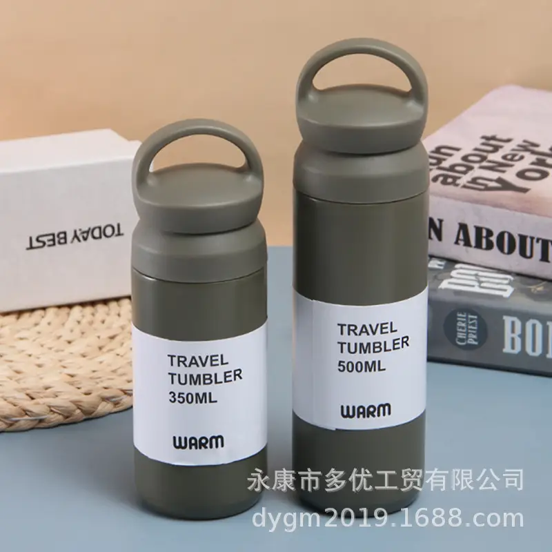 350ML Vacuum Insulated Travel Mug Black - Image 4
