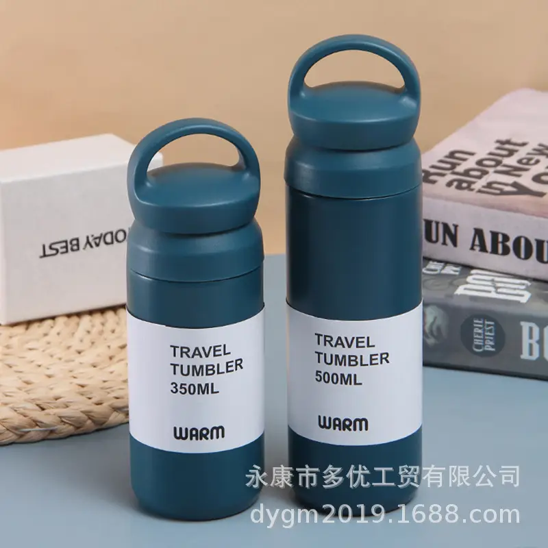 350ML Vacuum Insulated Travel Mug Black - Image 5
