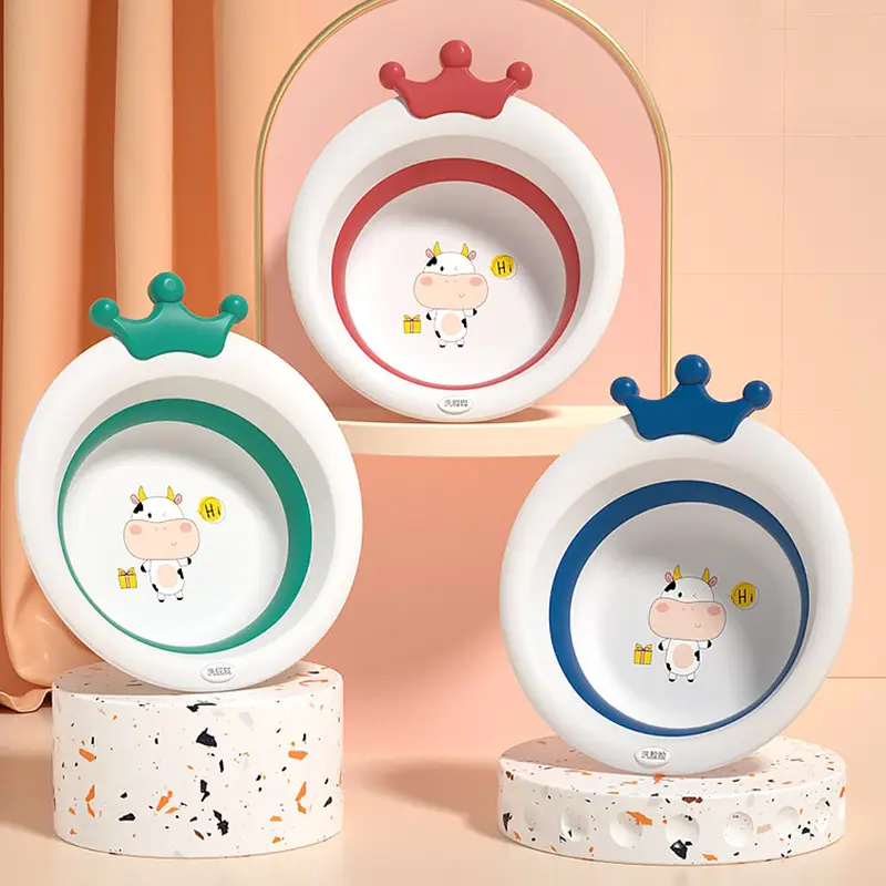 Newborn Baby Washbasin Set of 3 with Crown Design - Image 19