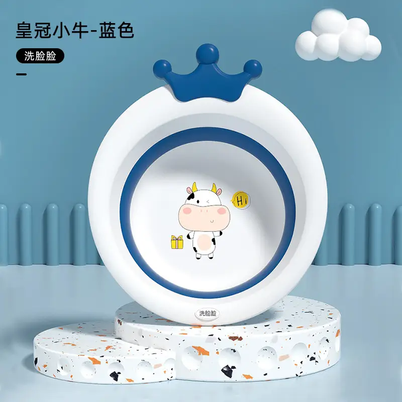Newborn Baby Washbasin Set of 3 with Crown Design - Image 2