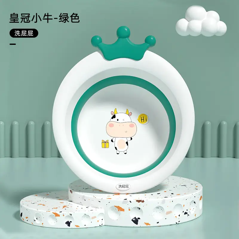 Newborn Baby Washbasin Set of 3 with Crown Design - Image 3