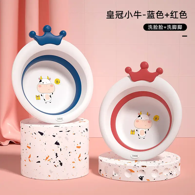 Newborn Baby Washbasin Set of 3 with Crown Design - Image 4