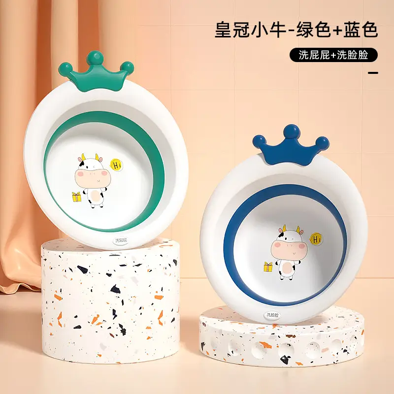Newborn Baby Washbasin Set of 3 with Crown Design - Image 6