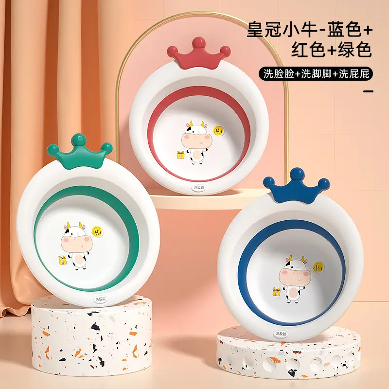 Newborn Baby Washbasin Set of 3 with Crown Design - Image 7