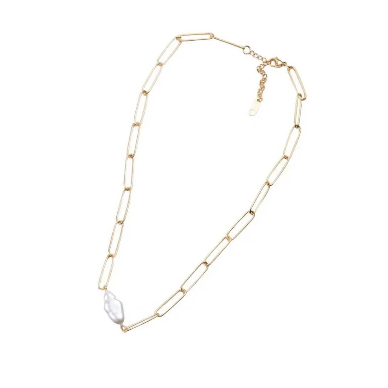 Cold Wind Pearl Necklace for Women White Off-White - Image 3
