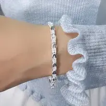 Silver Zircon Heart Bracelet for Women — feature 13