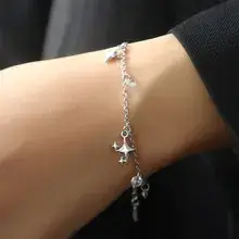 Silver Zircon Heart Bracelet for Women — feature 17