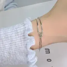 Silver Zircon Heart Bracelet for Women — feature 18