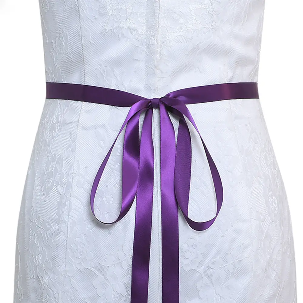 White Bridal Belt with Rhinestone Girdle for Women - Image 14
