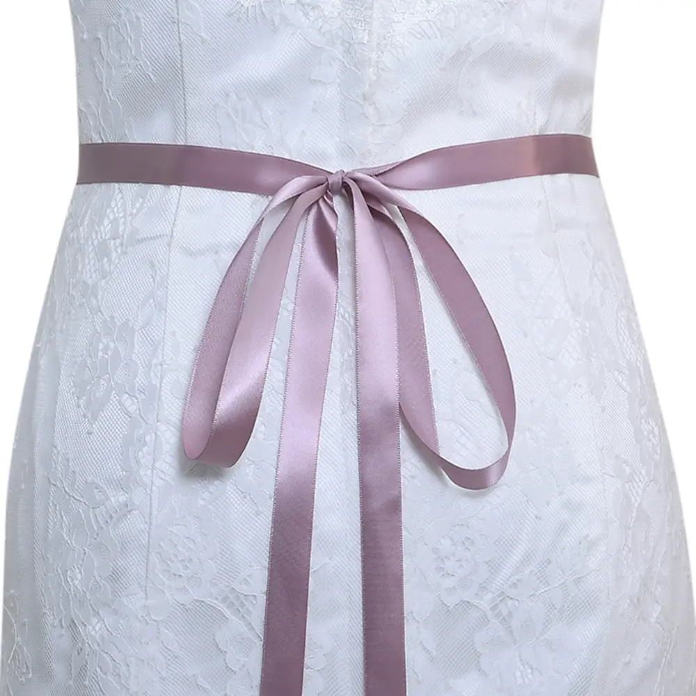 White Bridal Belt with Rhinestone Girdle for Women - Image 9