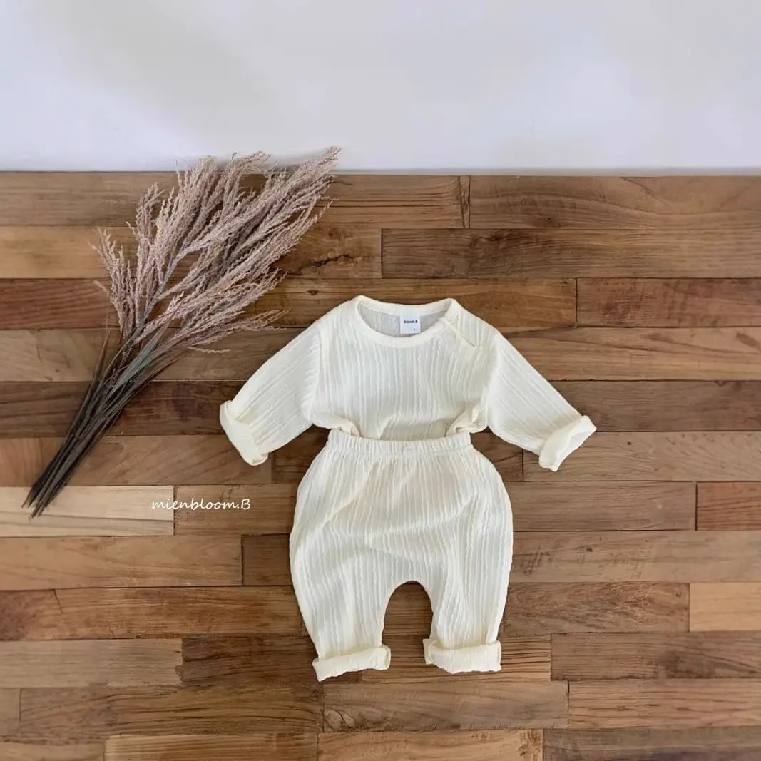 Baby Long Sleeve T-Shirt Cream Spring Top - Image 4