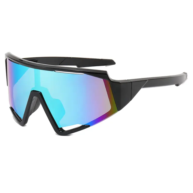 Men's Color-Changing Sports Sunglasses Large Frame Black