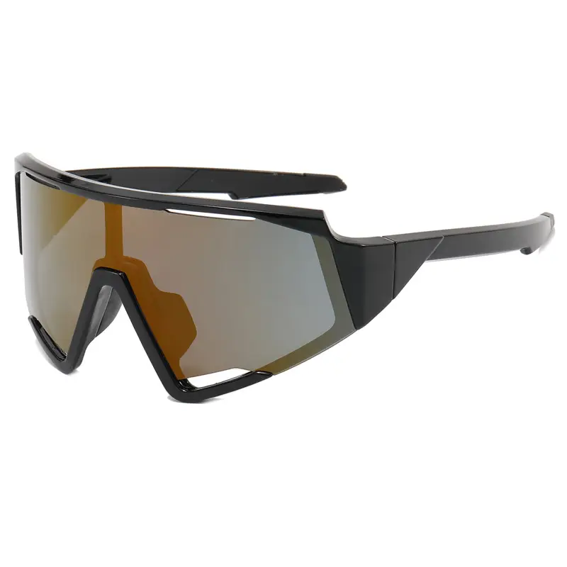Men's Color-Changing Sports Sunglasses Large Frame Black