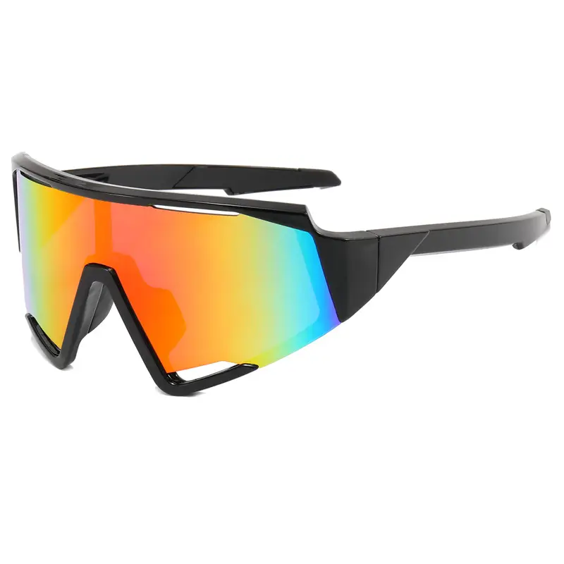 Men's Color-Changing Sports Sunglasses Large Frame Black