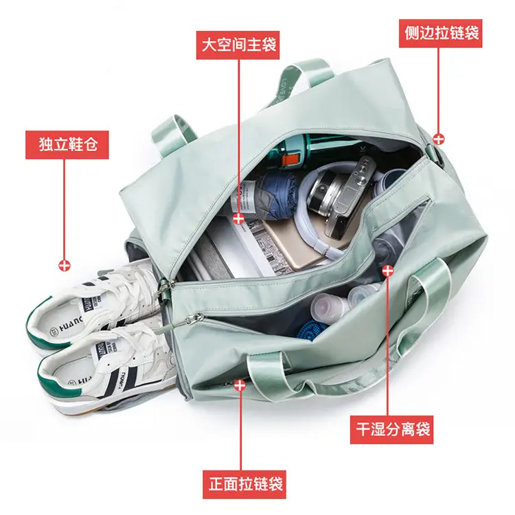 Light Blue Yoga Sports Handbag for Women