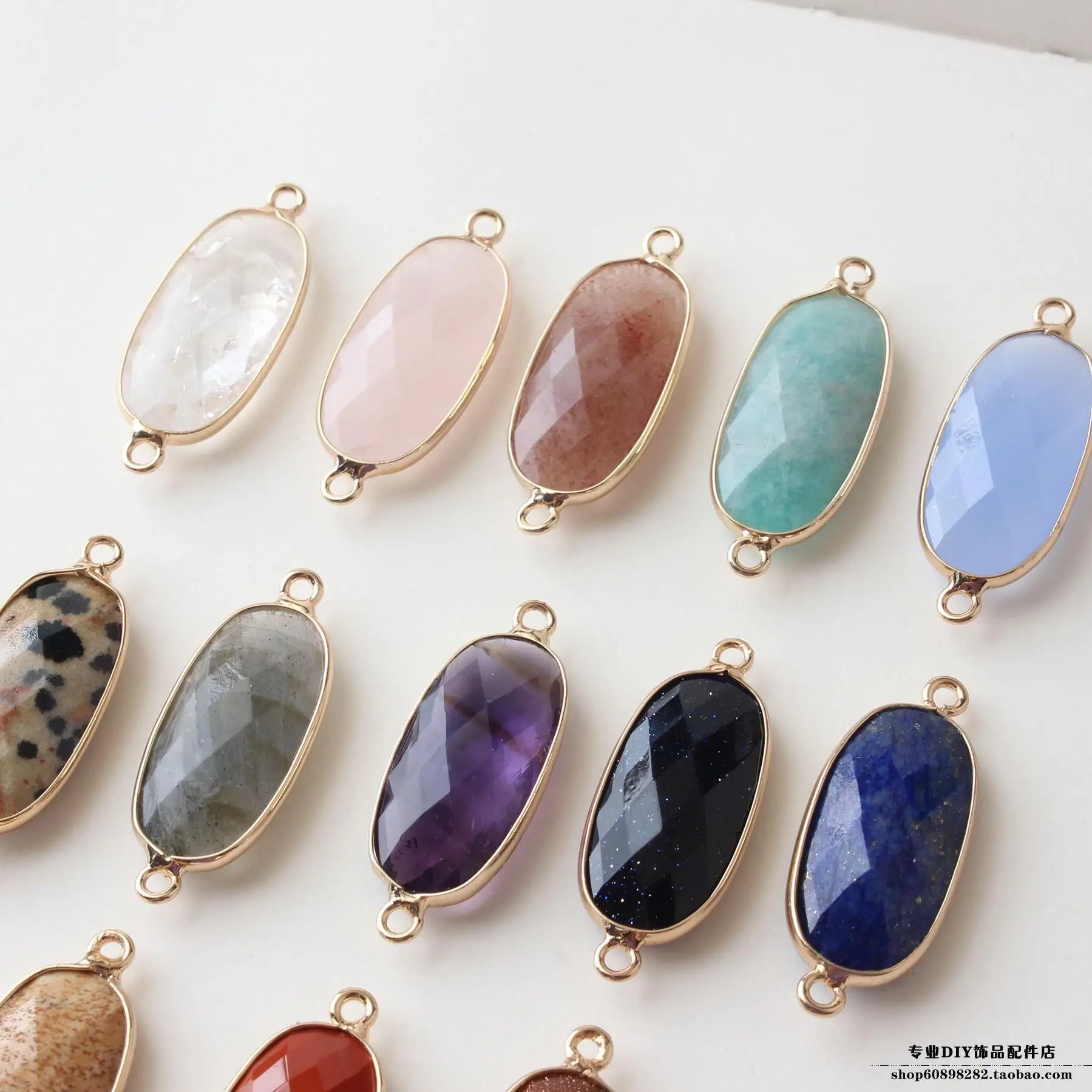 Oval Natural Stone Earrings & Bracelets Set — feature 3
