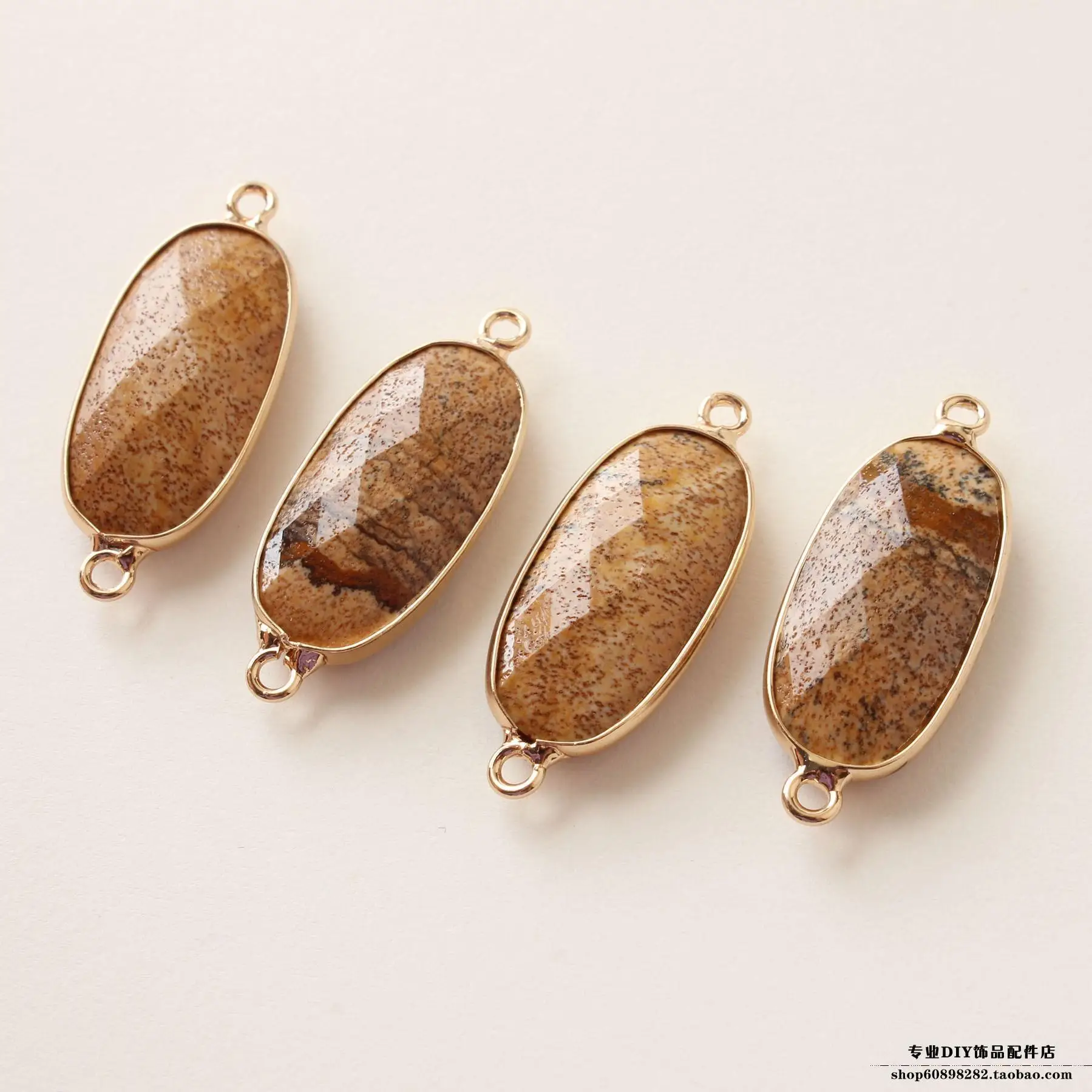 Oval Natural Stone Earrings & Bracelets Set — feature 33