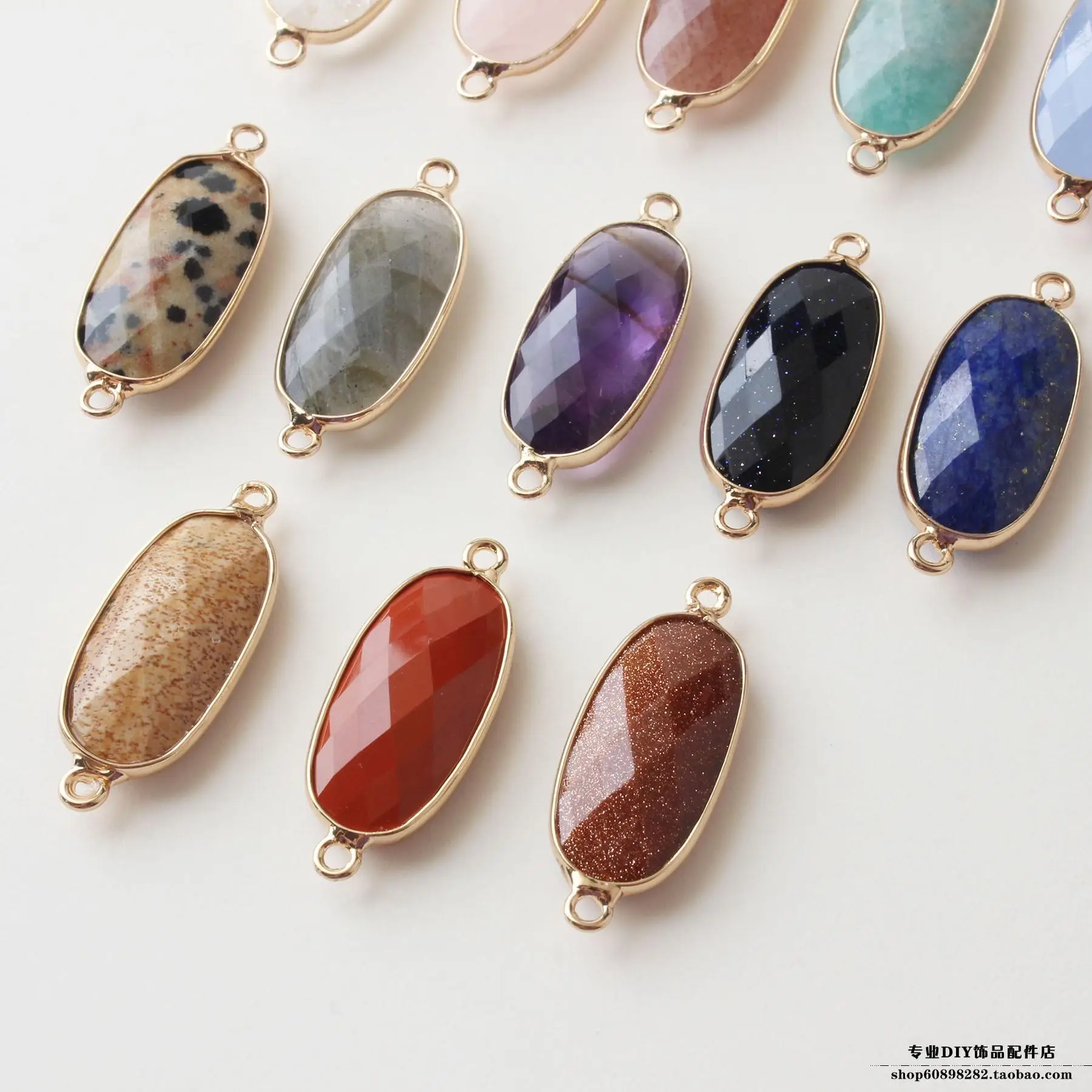 Oval Natural Stone Earrings & Bracelets Set — feature 4