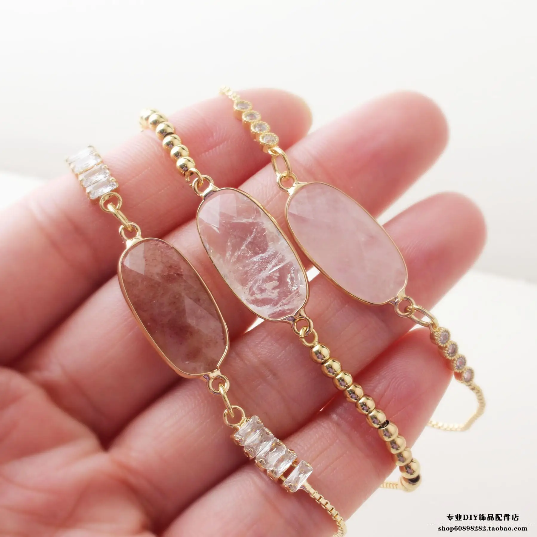Oval Natural Stone Earrings & Bracelets Set — feature 7
