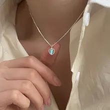 Double Layer Heart Necklace Silver 2025 Trendy — feature 12