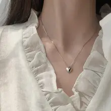 Double Layer Heart Necklace Silver 2025 Trendy — feature 19