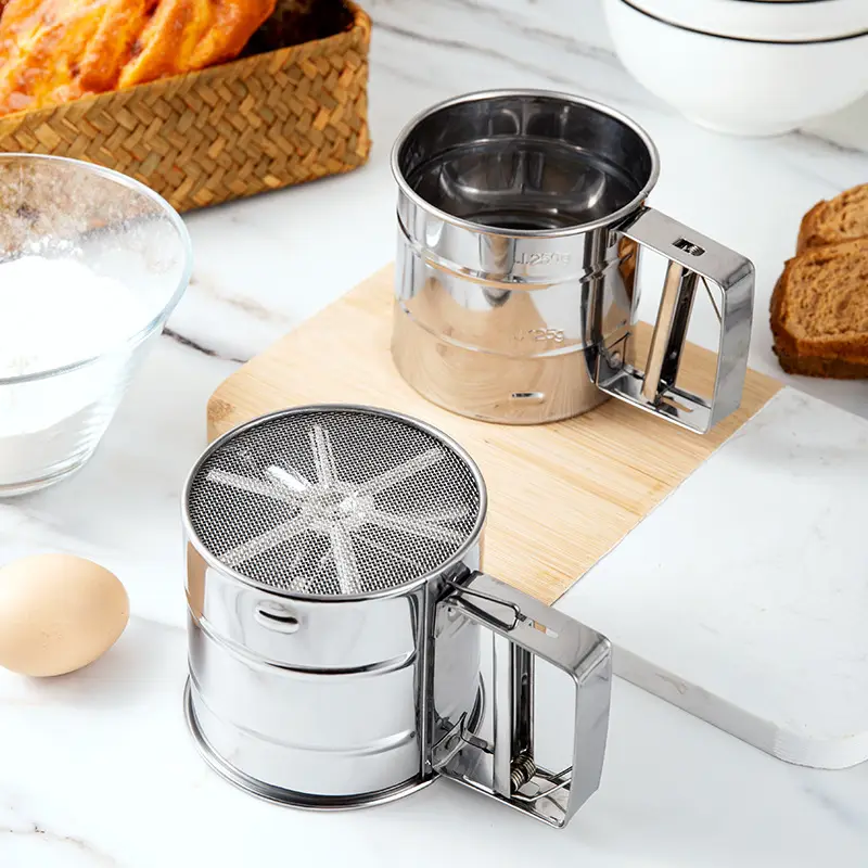 Handheld Stainless Steel Flour Sieve for Baking - Image 11