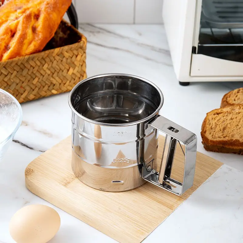 Handheld Stainless Steel Flour Sieve for Baking - Image 2