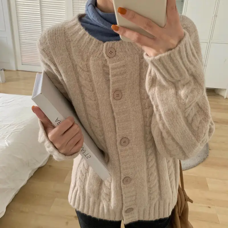 Women's Knitted Cardigan Sweater 2023 Spring Slim Fit - Image 7