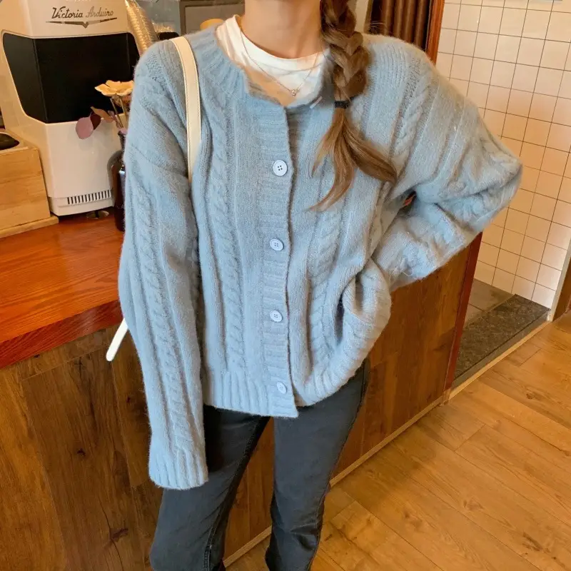Women's Knitted Cardigan Sweater 2023 Spring Slim Fit — feature 12